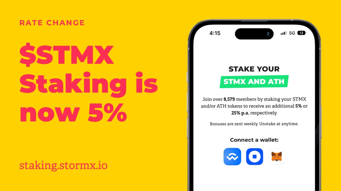 StormX $STMX Staking Update: Adjusted STMX Rewards